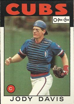 1986 O-Pee-Chee Baseball Cards 176     Jody Davis